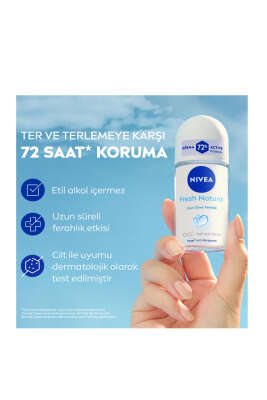 Nivea Fresh Natural 72 Saat Okyanus Özleri Kadın Roll-on Deodorant 50 ml - Yılın Fırsatı