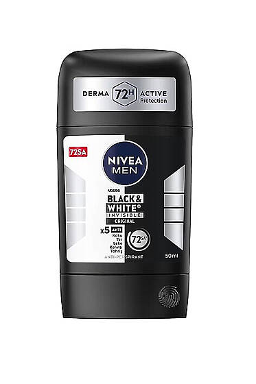 Nivea Men Black White 72 Saat Erkek Stick Deodorant 50 ml - Kişisel Bakım Ürünleri