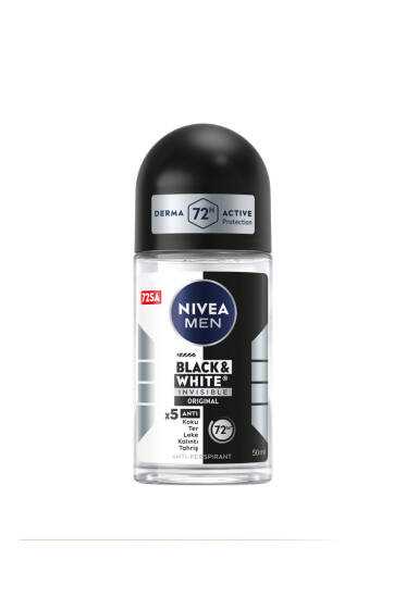 Nivea Men Black & White Invisible Original 72 Saat Erkek Roll-on Deodorant 50 ml - Yılın Fırsatı