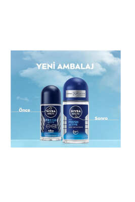 Nivea Men Fresh Active Okyanus Özleri 72 Saat Erkek Roll-on Deodorant 50 ml - Yılın Fırsatı