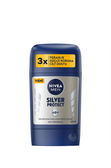 Nivea Men Silver Protect Gümüş İyonları 48 Saat Erkek Stick Deodorant 50 ml - Yılın Fırsatı