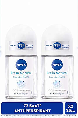Nivea Roll-on 25ML+25ML Avantaj Paket Fresh Natural - ERSAN KOZMETİK