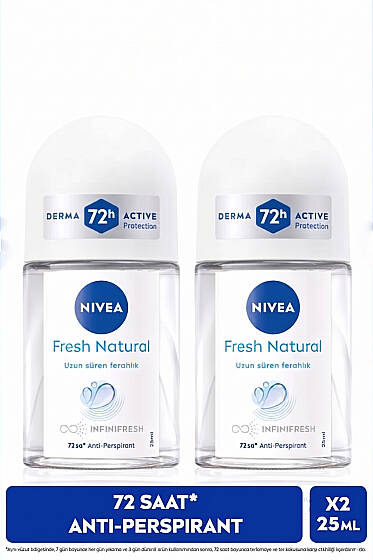 Nivea Roll-on 25ML+25ML Avantaj Paket Fresh Natural - CİLT BAKIM&KOZMETİK