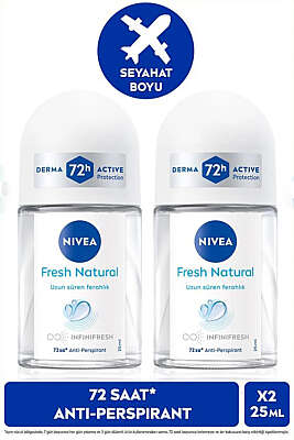 Nivea Roll-on 25ML+25ML Avantaj Paket Fresh Natural - CİLT BAKIM&KOZMETİK