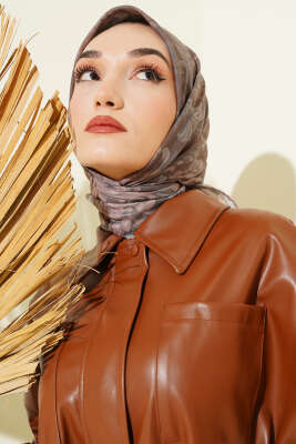 Nostaljik Motifli Eşarp Taş - Başörtüsü