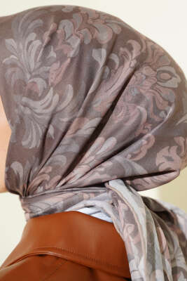 Nostaljik Motifli Eşarp Taş - Başörtüsü