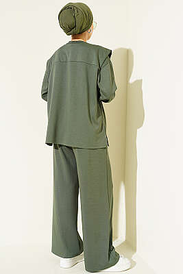 Omuz Atkılı Loyşa İkili Takım Haki - İkili Takım