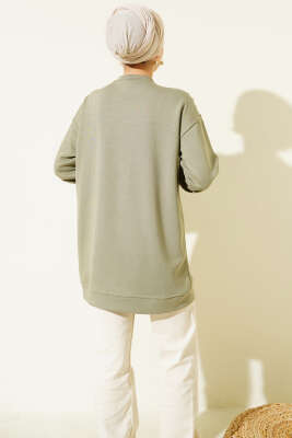 Omuz İncili Loyşa Tunik Çağla Yeşili - Tunik