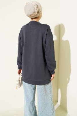 Omuz İncili Loyşa Tunik Füme - Tunik