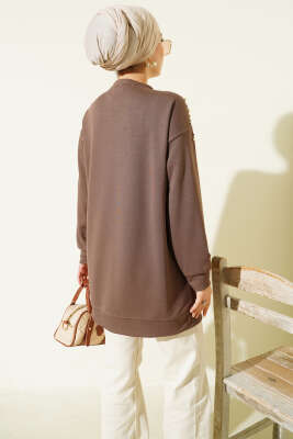 Omuz İncili Loyşa Tunik Vizon - Tunik