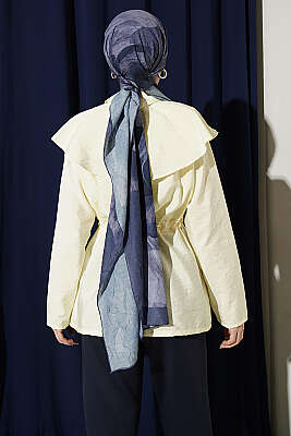 Omuz Parçalı Bel Tünelli Gömlek Sarı - Gömlek