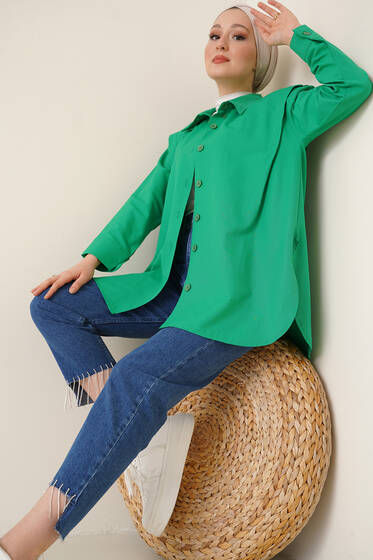 Omuz Vatkalı Gömlek Benetton - Gömlek