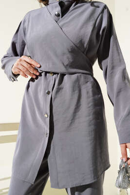 Omuzdan Bağlamalı Tencel İkili Takım Füme - 700-1000 TL Ürünler
