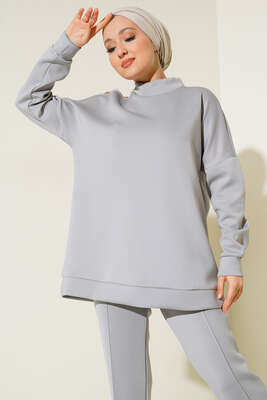 Omzu Çıtçıtlı Scuba İkili Takım Gri - İKİLİ TAKIM