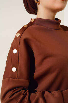 Omzu Çıtçıtlı Scuba İkili Takım Kahve - İKİLİ TAKIM