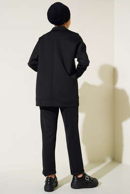 Omzu Çıtçıtlı Scuba İkili Takım Siyah - İKİLİ TAKIM