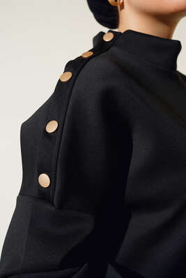 Omzu Çıtçıtlı Scuba İkili Takım Siyah - İKİLİ TAKIM