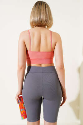 Önü Çapraz İpli Askılı Büstiyer Somon - Yılın Fırsatı