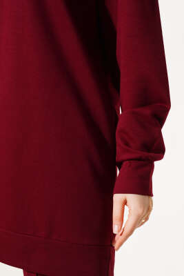 Önü Çımalı Basic İkili Takım Bordo - İKİLİ TAKIM