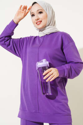 Önü Çımalı Basic İkili Takım Mor - 300-500 TL Ürünler