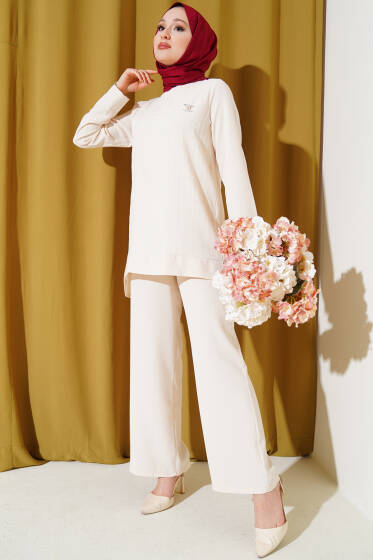 Önü Çizgili İkili Takım Taş - İkili Takım