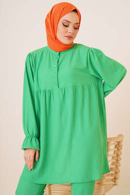 Önü Düğmeli Bürümcük İkili Takım Benetton - İKİLİ TAKIM