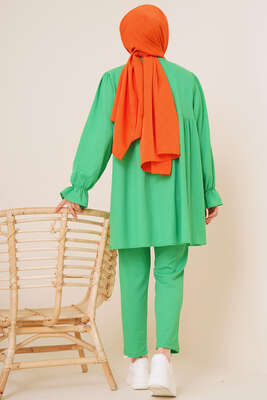 Önü Düğmeli Bürümcük İkili Takım Benetton - İKİLİ TAKIM