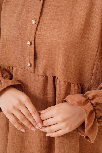 Önü Düğmeli İkili Takım Camel - İKİLİ TAKIM