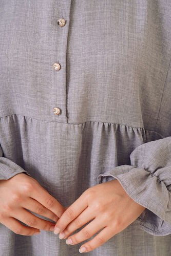 Önü Düğmeli İkili Takım Gri - İKİLİ TAKIM