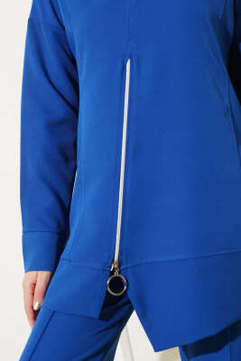 Önü Fermuarlı Tunik İkili Takım Lacivert - 700-1000 TL Ürünler