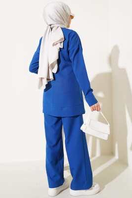 Önü Fermuarlı Tunik İkili Takım Lacivert - 700-1000 TL Ürünler