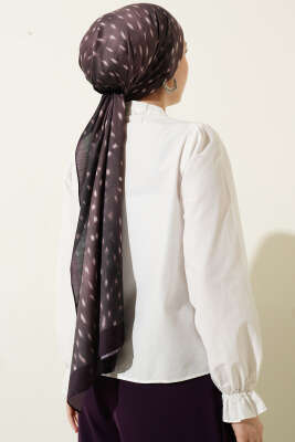 Önü Fırfırlı Dantelli Kısa Gömlek Beyaz - Gömlek