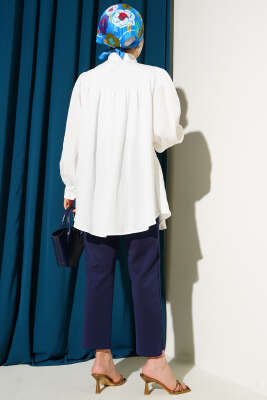 Önü Fiyonklu Tunik Ekru - 300-500 TL Ürünler