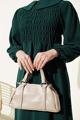 Önü Gipeli Etekli İkili Takım Zümrüt - İkili Takım