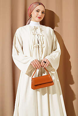 Önü Pileli Bağcıklı Etekli Takım Taş - İkili Takım