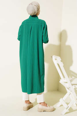 Önü Tahta Düğmeli Uzun Gömlek Benetton - 300-500 TL Ürünler