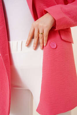 Önü Yırtmaçlı İspanyol Paça Pantolon Ekru - Pantolon