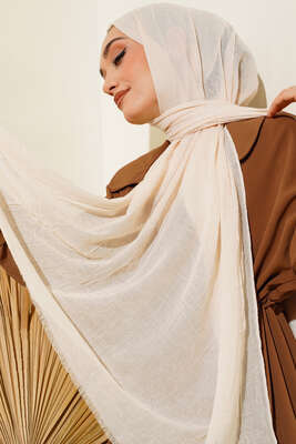 Organik Bambu Kraş Şal Bej -99 