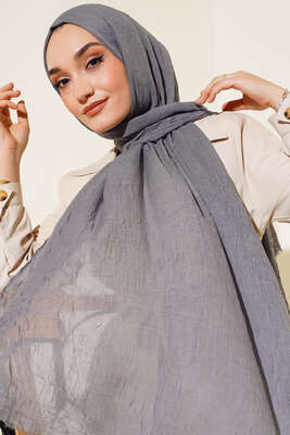 Organik Bambu Kraş Şal Füme -178