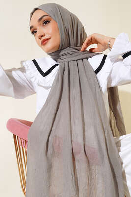 Organik Bambu Kraş Şal Kayrak Gri -44 