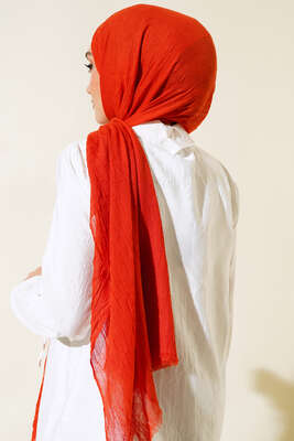 Organik Bambu Kraş Şal Kiremit -27 - Başörtüsü