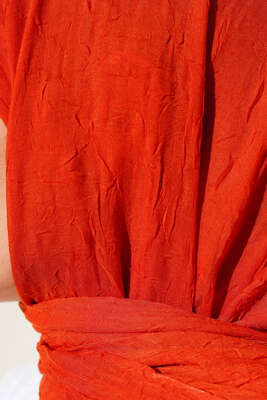 Organik Bambu Kraş Şal Kiremit -27 - Başörtüsü