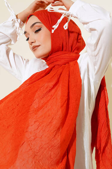 Organik Bambu Kraş Şal Kiremit - Başörtüsü