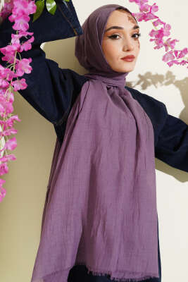 Organik Bambu Kraş Şal Lavanta - Başörtüsü