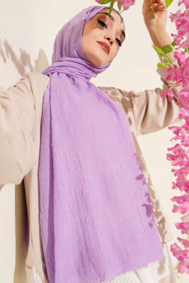 Organik Bambu Kraş Şal Lila -56 
