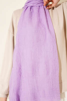 Organik Bambu Kraş Şal Lila - Başörtüsü