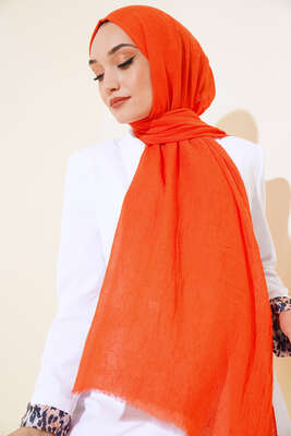 Organik Bambu Kraş Şal Oranj - Yılın Fırsatı