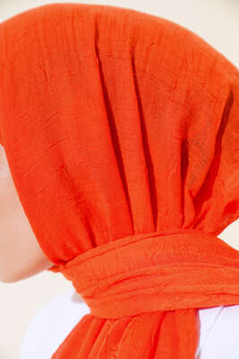 Organik Bambu Kraş Şal Oranj - Yılın Fırsatı