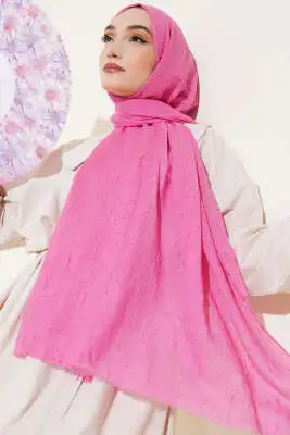 Organik Bambu Kraş Şal Pembe -57 - Yılın Fırsatı