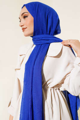 Organik Bambu Kraş Şal Saks -20 - Başörtüsü